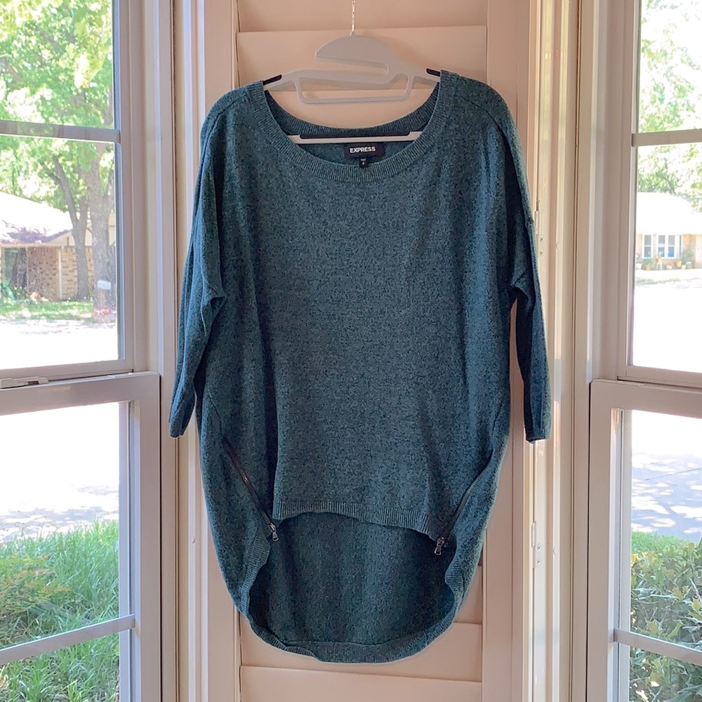 Express Lightweight Sweater with Zipper Detail.